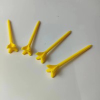 Tees de golf en plastique imprimés, pack de 30/50/100, tees de golf durables, accessoires de golf