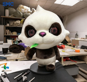 Скульптура из стекловолокна на заказ от SMC: плюшевый пингвин-космонавт для автомобиля, креативная уличная статуя для сада и парка - Product Image 5