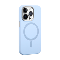 Coque de téléphone en silicone liquide magnétique puissant pour iPhone 17 Pro, 17 Air, 16e, 15 Pro, 14, 13 – Protection intégrale antichoc et agréable au toucher