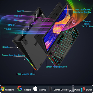 Ofiyaa Xu Hướng 2024 New K3 Bàn Phím Chơi Game Cơ Khí Mã Hóa Đầy Đủ Màn Hình Cảm Ứng Màn Hình Kép Cho Windows Mac Android - Product Image 2