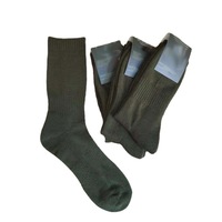 Chaussettes de randonnée épaisses en coton 100% pour hommes, couleur vert armée, fabriquées par un fabricant de chaussettes.