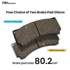 Kit d'étriers <span class=keywords><strong>de</strong></span> <span class=keywords><strong>frein</strong></span> <span class=keywords><strong>avant</strong></span> BBK 6 pistons TEI P60EV pour Honda Civic EK EK9 EP3 FD2 FN2 FL5 - Product Image 5