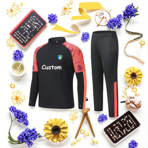 Grosir Jersey sepakbola klub terbaru pria lengan panjang nyaman bersirkulasi jaket sepak bola dan celana sepakbola SoccerTracksuit - Product Image 3