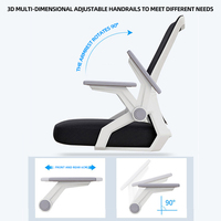 Chaise de bureau gaming moderne 2023 à dossier haut en tissu mesh, inclinable, pivotante, réglable en hauteur, style racing