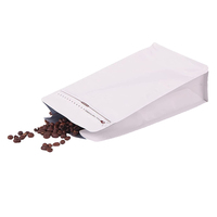 LT personnalisé imprimé refermable 150g 250g 500g fermeture éclair en plastique café mat 8 côté joint gousset fond plat sac emballage avec valve