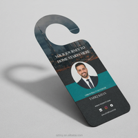 Logo personalizzato porta della stanza segno di casa aperta agenti immobiliari di carta in plastica PVC appendiabiti volantini