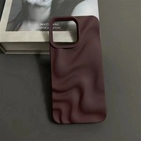 Nouvelle coque de téléphone portable en TPU souple anti-chute à ondulations d'eau, couleur unie, concave, pour 7 8plus X XS XR 11 Pro Max