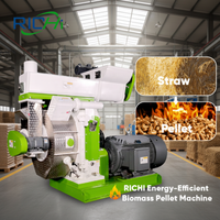Machine à fabriquer des granulés de biomasse RICHI Export - Machine multifonctionnelle à fabriquer des granulés de paille de blé et de bois