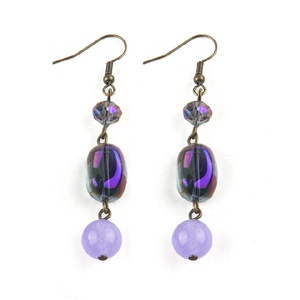 Set di gioielli di moda Set di orecchini con bracciale in pietra e cristallo con catena a <span class=keywords><strong>rosario</strong></span> con perline - Product Image 5