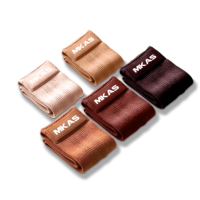 Bandas de Resistencia para Piernas MKAS Personalizadas para Venta al por Mayor, Bandas Elásticas de Fitness para Gimnasio, Yoga, Ejercicio y Entrenamiento