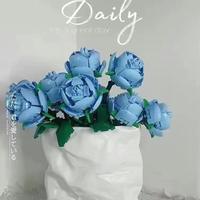 Ensembles de blocs de construction en forme de fleurs, vente flash, jouet pour enfant, nouveauté, blocs de construction en forme de fleurs à faire soi-même pour enfants, promotion de jouets, cadeau