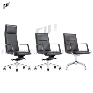 Chaise de bureau exécutive en cuir véritable FURICCO avec mousse haute densité pour projet - Product Image 3