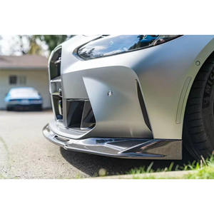 Divisor Delantero Estilo V de Fibra de Carbono Real para <span class=keywords><strong>BMW</strong></span> G80 M3 G82 M4 <span class=keywords><strong>2021</strong></span>+, Cubierta de Difusor para Parachoques Delantero - Product Image 5