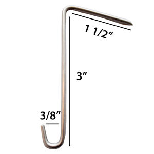 <span class=keywords><strong>Crochet</strong></span> en fil d'acier en pierre robuste de 3 pouces pour projets de toits commerciaux - Product Image 1