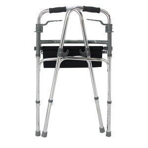 Aluminum Alloy <b>Walker</b> With Seat <b>For</b> Elderly And <b>Disabled</b> Rehabilitation Training Aid - Product Image 2