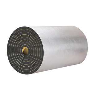 Panneau en caoutchouc et plastique avec feuille d'aluminium autocollante Rongke, qualité B1, matériau d'isolation thermique et insonorisant, compression 200 - Product Image 1