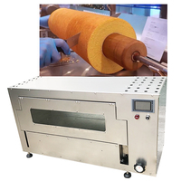 HANZUN Nouvelle machine entièrement automatique pour la fabrication de gâteaux Baumkuchen au thé vert, en acier inoxydable 304, haute efficacité