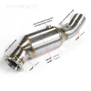 Bargee High <span class=keywords><strong>Performance</strong></span> Catted Uitlaat Downpipes Voor Bmw N 55 3.0T 2014-2018 F10 F07 F18 F15 F16 535'i 535gt 535li X 5X6 - Product Image 1