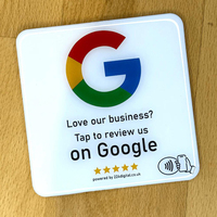 Plaque autocollante programmable google reviews autocollants robinet qr/nfc carte vierge en plastique étanche acrylique nfc menu d'examen
