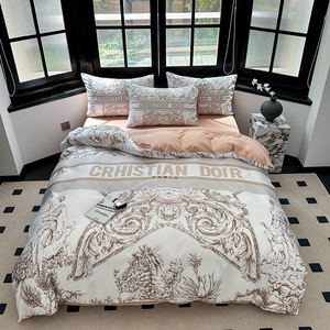Parure de lit 4 pièces <span class=keywords><strong>en</strong></span> <span class=keywords><strong>soie</strong></span> lavée douce <span class=keywords><strong>et</strong></span> respirante, motif animalier, toutes saisons, pour lit Queen/King, avec housse de couette, <span class=keywords><strong>drap</strong></span>-housse <span class=keywords><strong>et</strong></span> taies <span class=keywords><strong>d</strong></span>'<span class=keywords><strong>oreiller</strong></span> - Product Image 5