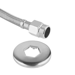 Raccord <span class=keywords><strong>d</strong></span>'extension en acier inoxydable Tuyau flexible en acier inoxydable 304 L7 Tuyau flexible pour <span class=keywords><strong>évier</strong></span> de cuisine de salle de bain chaud et froid - Product Image 1