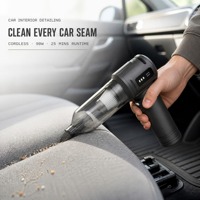611 Kabelloser Auto-Staubsauger 20000Pa Handstaubsauger 90W 11,1V Tragbar Wiederaufladbar für Auto- und Hausreinigung