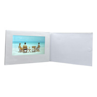 Libro de Video de Tapa Dura en Blanco Estilo Álbum de Invitación de Papel con Pantalla LCD TFT de 4.3, 5 y 7 Pulgadas para Venta al por Mayor