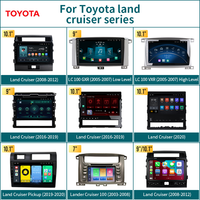 9 "/10.1" Android Dernière Version Auto Radio Carplay Unité Principale Stéréo pour Toyota Land Cruiser USB Amplificateur DVD DSP OBD2 TPMS RGB