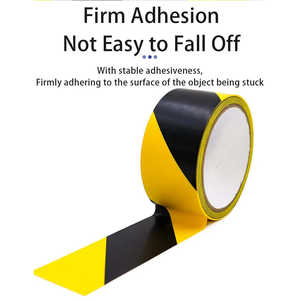 Cinta de Señalización de PVC Resistente Personalizada, Cinta de Advertencia de Seguridad Industrial Amarilla y Negra para Carreteras, Estacionamientos y Precaución - Product Image 5