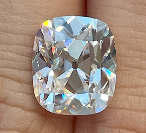 Redleaf 3ct lungo cuscino stenopeico vecchia miniera tagliato allentato laboratorio di personalizzazione del diamante - Product Image 3