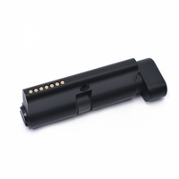 Serrure à cylindre en laiton avec noyau en laiton et coque en alliage de zinc, 3 clés, surface noire
