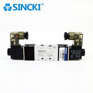 4V130E-06 5 Port 2 yollu çift bobin alüminyum alaşım Solenoid vana endüstriyel uygulamalar için 4V pnömatik makine çalışma hava - Product Image 2