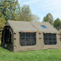 Tente d'air imperméable de luxe de qualité supérieure Tente de glamping pour l'hébergement en chambre d'hôtel en plein air Tente gonflable avec tissu coupe-vent