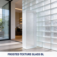 Bloc de verre décoratif coloré et transparent avec un bon prix et une petite taille, bloc de verre transparent, brique de verre pour utilisation en mur extérieur