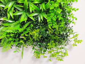 Paneles de valla de cobertura de césped <span class=keywords><strong>artificial</strong></span> alto para exteriores espiral de plástico boj hojas de pino flores pared verde para ocasión de boda - Product Image 5