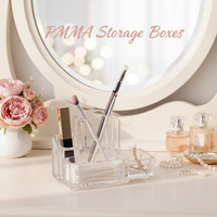 Organizer Cosmetico Classico in Acrilico All'Ingrosso, Scatola Portacosmetici Multi-Scomparto 4-in-1 per Decorazione Casa