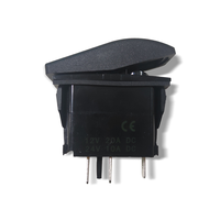 Interrupteur à bascule ouvert de type bateau KCD4-201-UT à 3 broches SPST pour modification automobile 12V 24V