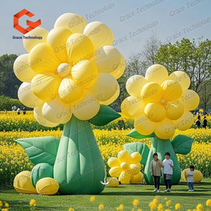 ดอกไม้เป่าลมขนาดยักษ์ ดอกไม้ประดิษฐ์เป่าลมตามสั่ง สำหรับงานเทศกาลศิลปะ ลูกโป่งสำหรับตกแต่งภายนอก - Product Image 4