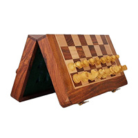 Jeu d'échecs en bois personnalisé, échiquier magnétique en bois de 15 pouces avec rangement intégré, pièces d'échecs, échiquier pliable, 2 reines supplémentaires