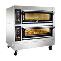 Four automatique de cuisson de pain de gaz électrique industriel d'équipement de boulangerie commerciale