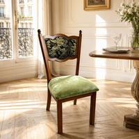 Chaise de salle à manger en bois massif de style hôtelier moderne et luxueux, fauteuil de restaurant rétro minimaliste nordique pour usage domestique