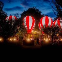 Prix d'usine Taille de logo personnalisé Grande montgolfière gonflable géante à l'hélium au sol pour l'extérieur adaptée à une utilisation en fête