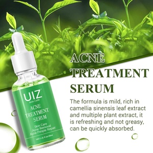 Siero <span class=keywords><strong>Viso</strong></span> all'Acido Salicilico e Tea Tree per Rimuovere l'Acne, Riparare la Pelle, Esfoliare i Punti Neri, Trattamento per la Cura della Pelle, Essenza Siero <span class=keywords><strong>Viso</strong></span> Anti-Acne - Product Image 2