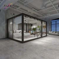 Conteneur commercial préfabriqué en aluminium personnalisé pour l'extérieur Cabine de café de bar étanche pour kiosque de café