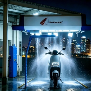 Venta Directa de Fábrica 2026, Nuevo Modelo BoYou D1, Motocicleta Eléctrica con Lavado Automático, Control Inteligente, Limpieza Rápida, Alta Potencia - Product Image 1