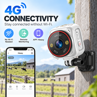 Caméra de poche multifonctionnelle Wistino 3MP 4G, batterie 1500 mAh, caméra portable magnétique pour vlog, AOV, enregistrement 24/7