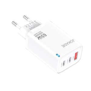 Cargador rápido JOKADE directo de fábrica de alta calidad EU GAN 65W, para dormitorio/oficina en casa/protección inteligente/<span class=keywords><strong>accesorios</strong></span> de teléfono/2TypeC1usb - Product Image 6