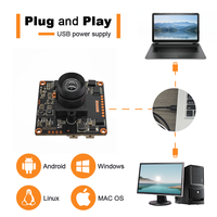 Module de caméra IP LAN OEM 4MP Starlight à faible luminosité 38x38mm à focale fixe H.264 H.265 PoE pour la surveillance de sécurité