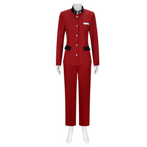 Nuevo Disfraz de Cosplay de Tsukumo Ima, <span class=keywords><strong>Anime</strong></span> The <span class=keywords><strong>Hundred</strong></span> Roleplay Line, Disfraz con Abrigo Rojo y Pantalones, Trajes para Halloween, Carnaval y Fiestas - Product Image 3