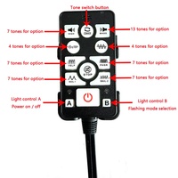 Barra de Luces Magnética de 1W, 12V/24V, Impermeable, para Emergencias, con Altavoz y Sirena Integrados